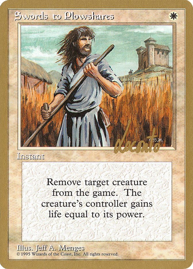 Swords to Plowshares (Michael Loconto) [Pro Tour Collector Set] | GnG Games