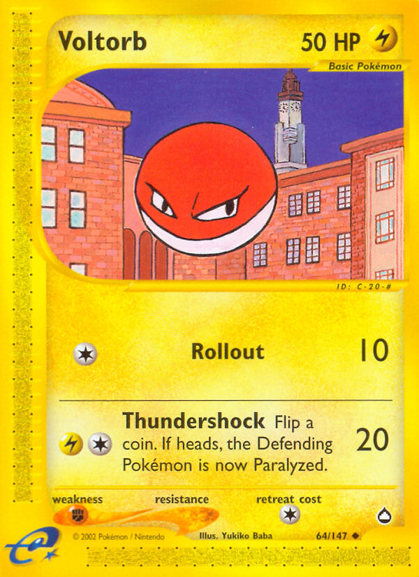 Voltorb (64/147) [Aquapolis] | GnG Games