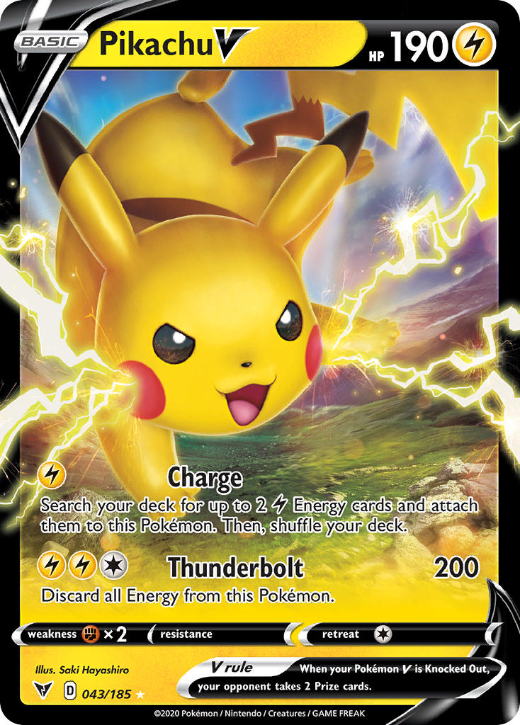 Pikachu V (043/185) [Sword & Shield: Vivid Voltage] | GnG Games