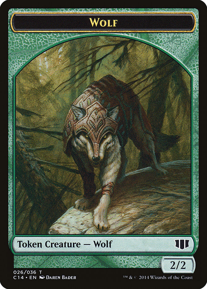 Treefolk // Wolf Double-sided Token [Commander 2014 Tokens] | GnG Games