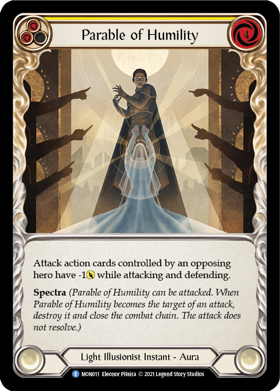 Parable of Humility (Rainbow Foil) [MON011-RF] 1st Edition Rainbow Foil | GnG Games