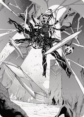 Kaito, Dancing Shadow 2 Art Card [Phyrexia: All Will Be One Art Series] | GnG Games