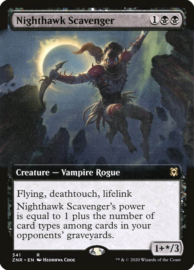 Nighthawk Scavenger (Extended Art) [Zendikar Rising] | GnG Games