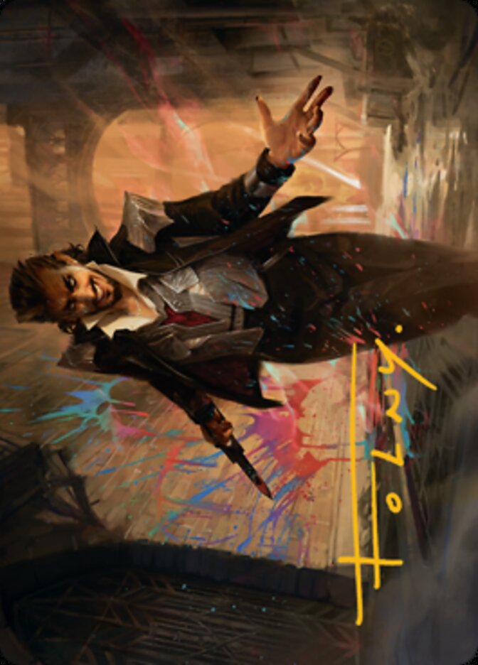 Anhelo, the Painter Art Card (Gold-Stamped Signature) [Streets of New Capenna Art Series] | GnG Games