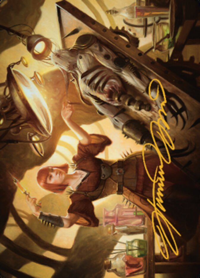 Ashnod, Flesh Mechanist Art Card (Gold-Stamped Signature) [The Brothers' War Art Series] | GnG Games