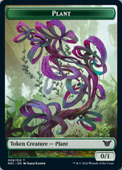 Plant // Treasure Double-sided Token [Kamigawa: Neon Dynasty Commander Tokens] | GnG Games