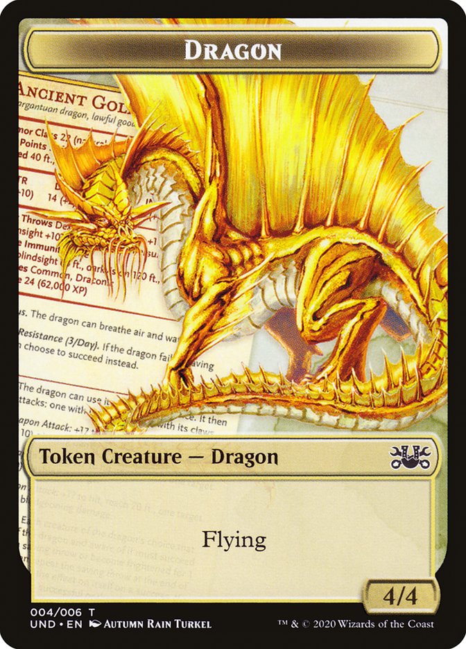Beeble // Dragon Double-sided Token [Unsanctioned Tokens] | GnG Games