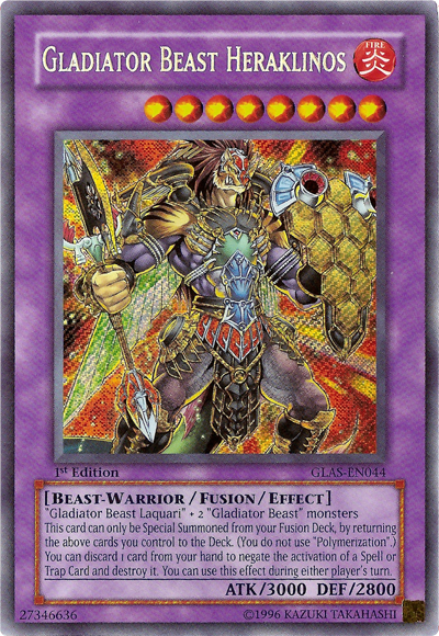 Gladiator Beast Heraklinos [GLAS-EN044] Secret Rare | GnG Games