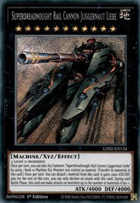 Superdreadnought Rail Cannon Juggernaut Liebe [LDS2-EN124] Secret Rare | GnG Games