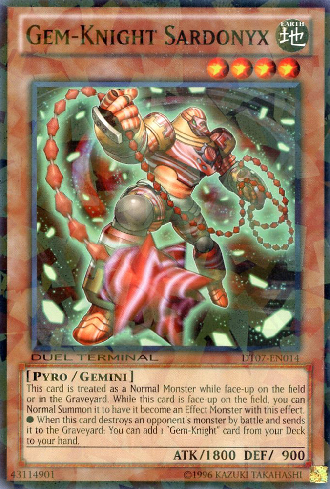 Gem-Knight Sardonyx [DT07-EN014] Common | GnG Games