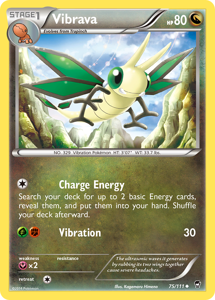 Vibrava (75/111) [XY: Furious Fists] | GnG Games