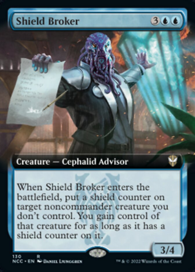 Shield Broker (Extended Art) [Streets of New Capenna Commander] | GnG Games