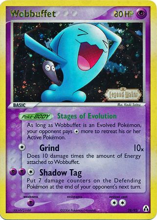 Wobbuffet (28/92) (Stamped) [EX: Legend Maker] | GnG Games