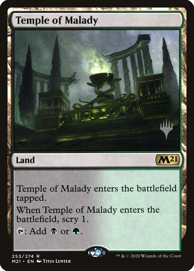 Temple of Malady (Promo Pack) [Core Set 2021 Promos] | GnG Games