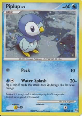 Piplup (93/130) (Cosmos Holo) [Diamond & Pearl: Base Set] | GnG Games