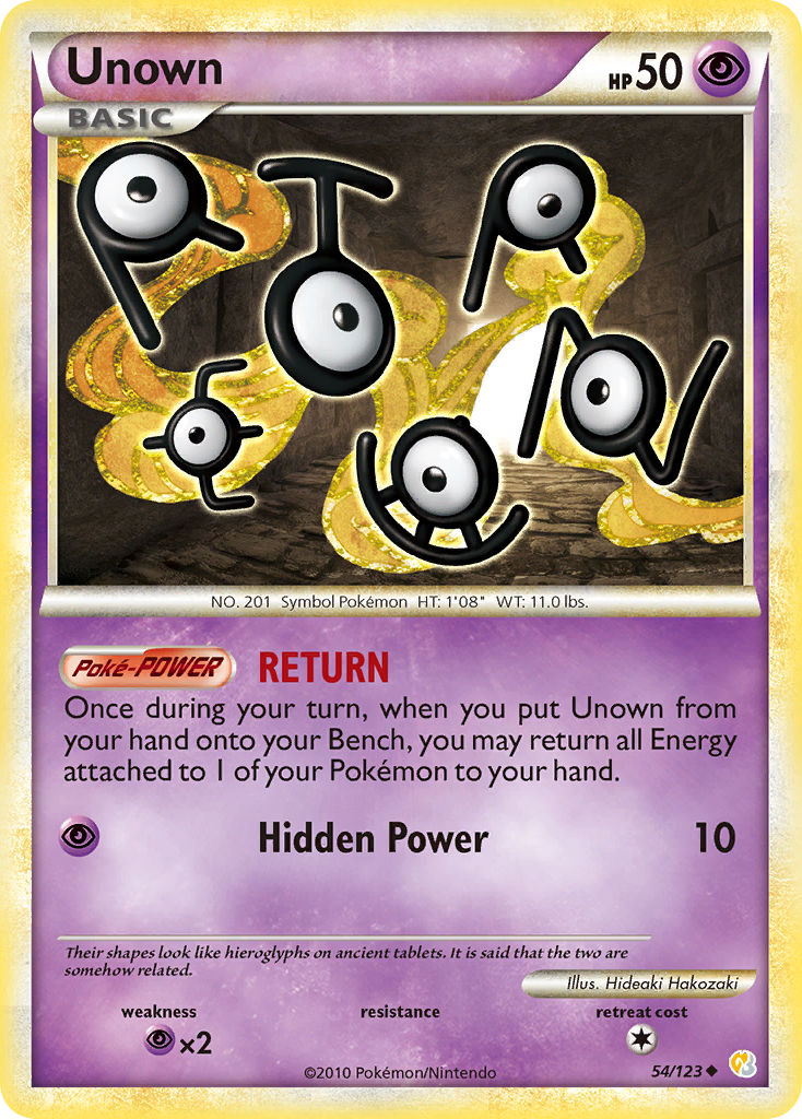 Unown (54/123) [HeartGold & SoulSilver: Base Set] | GnG Games