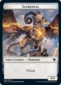 Elemental (003) // Soldier Double-sided Token [Commander 2020 Tokens] | GnG Games