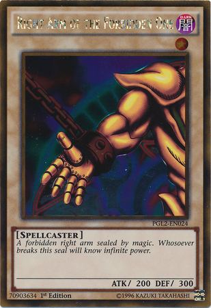 Right Arm of the Forbidden One [PGL2-EN024] Gold Rare | GnG Games