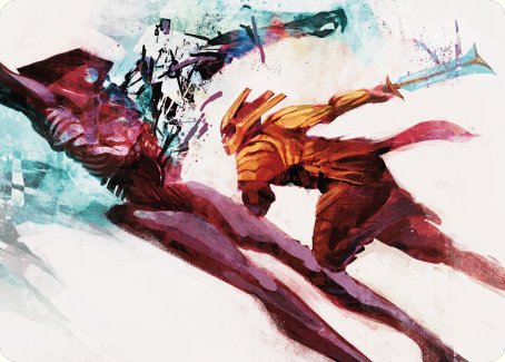Hexgold Slash Art Card [Phyrexia: All Will Be One Art Series] | GnG Games