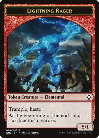 Lightning Rager Token [Commander Anthology Volume II Tokens] | GnG Games