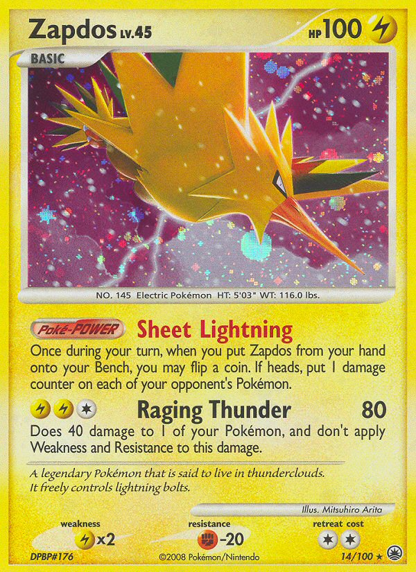 Zapdos (14/100) [Diamond & Pearl: Majestic Dawn] | GnG Games