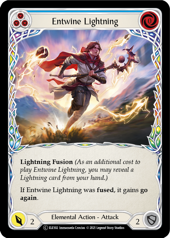 Entwine Lightning (Blue) [U-ELE102] Unlimited Rainbow Foil | GnG Games