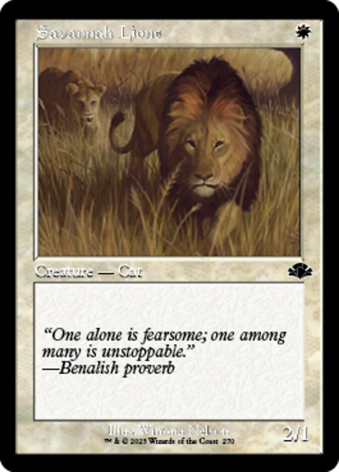 Savannah Lions (Retro) [Dominaria Remastered] | GnG Games