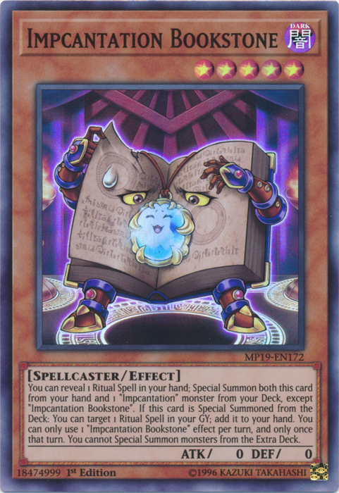 Impcantation Bookstone [MP19-EN172] Super Rare | GnG Games