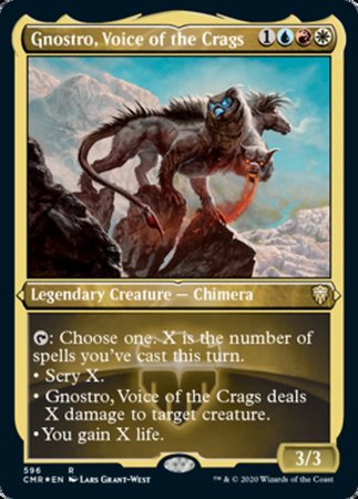 Gnostro, Voice of the Crags (Foil Etched) [Commander Legends] | GnG Games