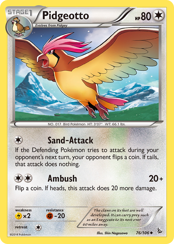 Pidgeotto (76/106) [XY: Flashfire] | GnG Games