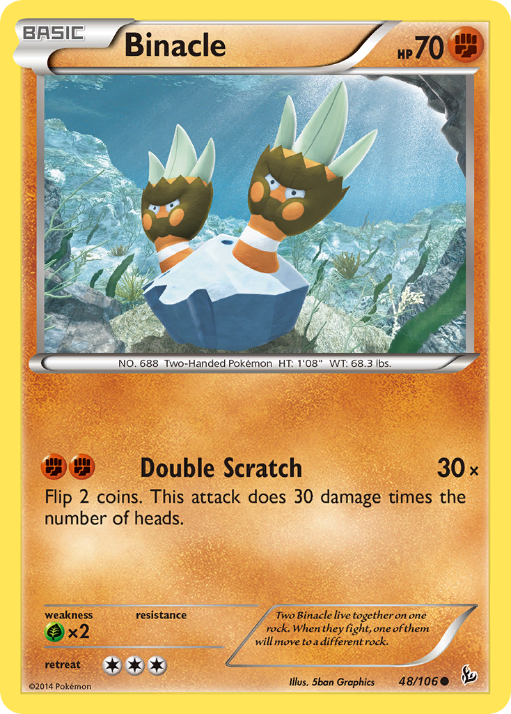 Binacle (48/106) [XY: Flashfire] | GnG Games