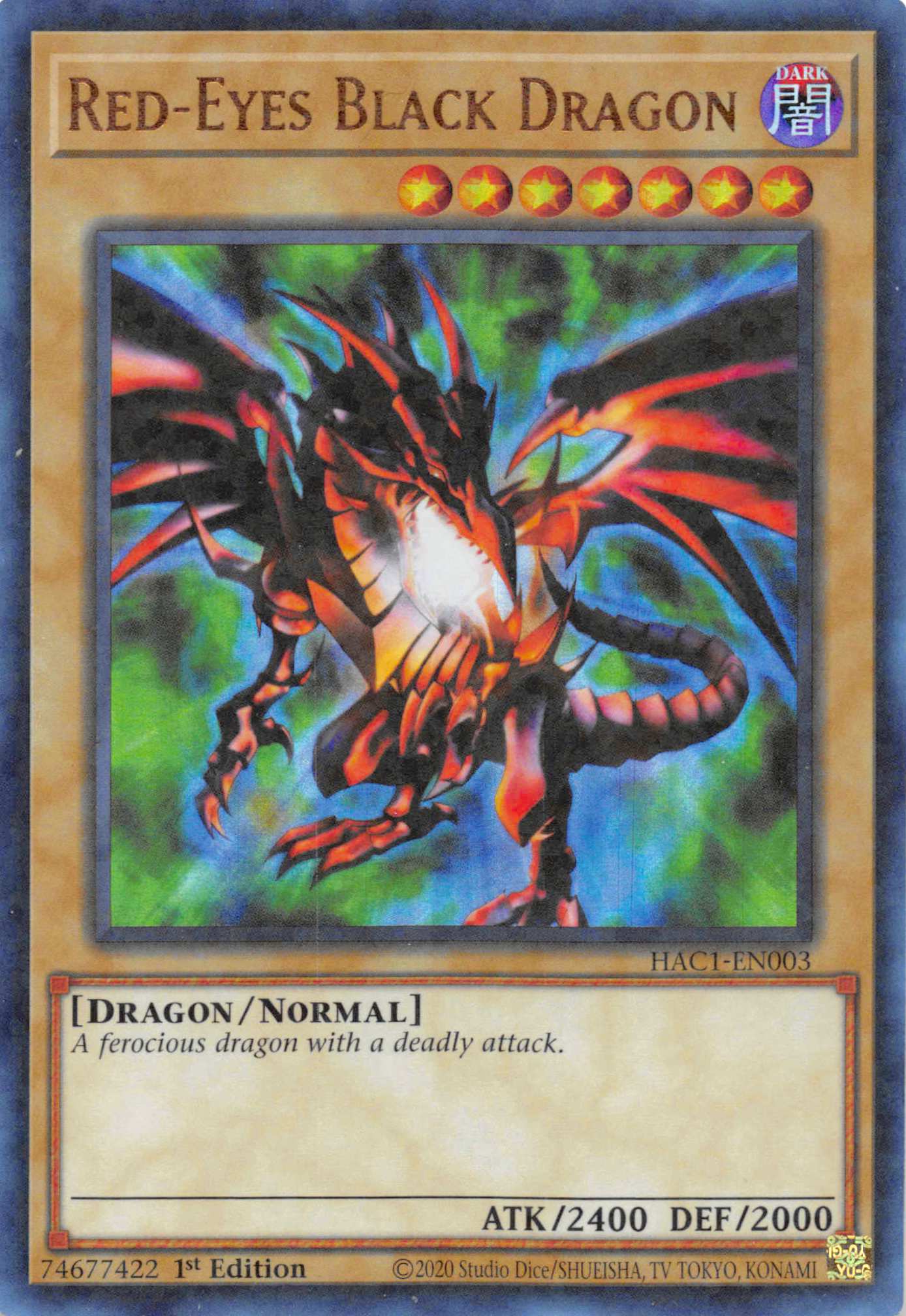 Red-Eyes Black Dragon (Duel Terminal) [HAC1-EN003] Parallel Rare | GnG Games