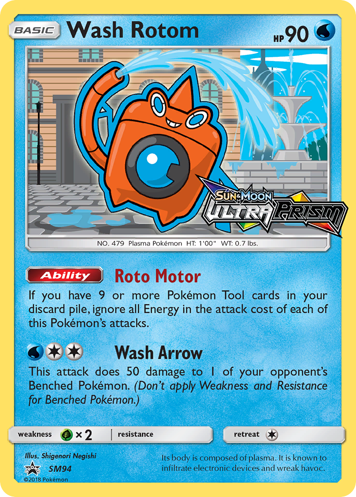 Wash Rotom (SM94) [Sun & Moon: Black Star Promos] | GnG Games