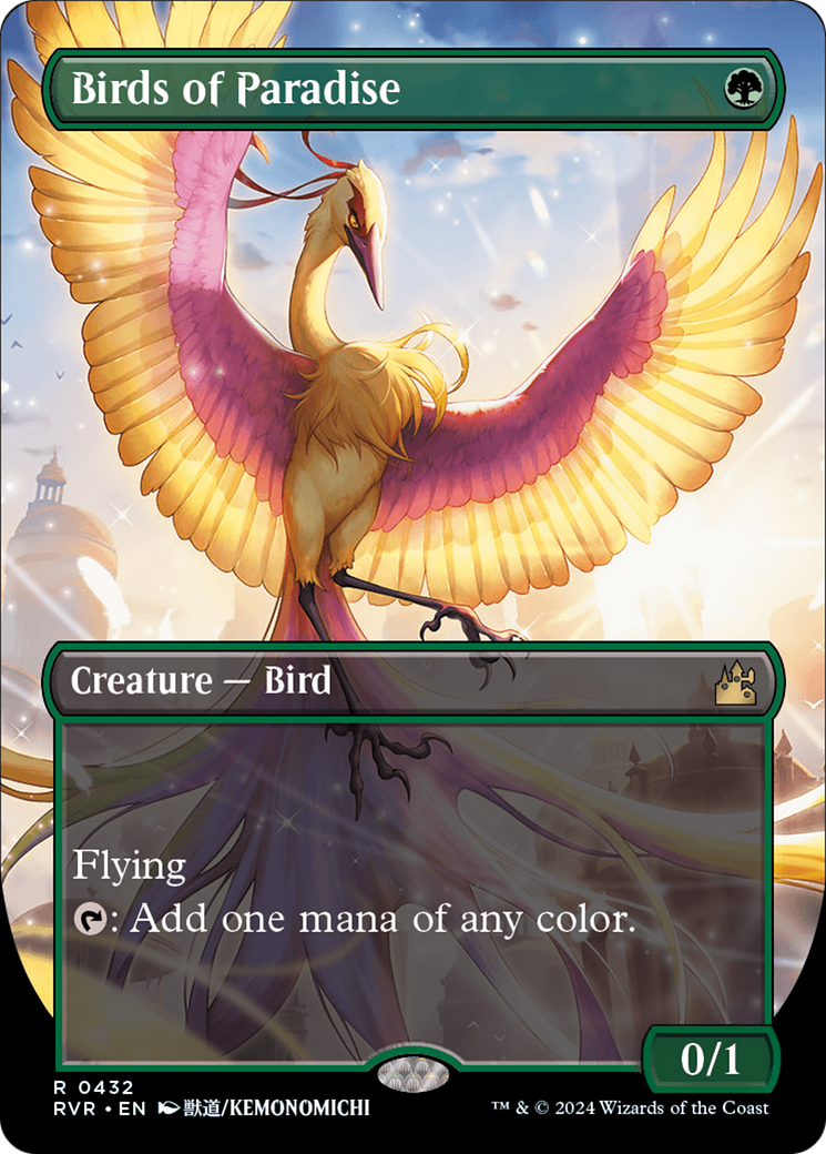 Birds of Paradise (Anime Borderless) [Ravnica Remastered] | GnG Games