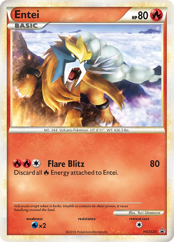 Entei (HGSS20) [HeartGold & SoulSilver: Black Star Promos] | GnG Games