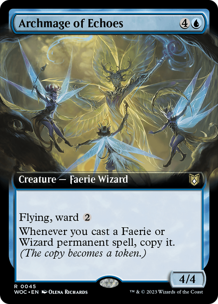 Archmage of Echoes (Extended Art) [Wilds of Eldraine Commander] | GnG Games