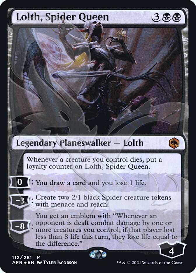 Lolth, Spider Queen (Ampersand Promo) [Dungeons & Dragons: Adventures in the Forgotten Realms Promos] | GnG Games