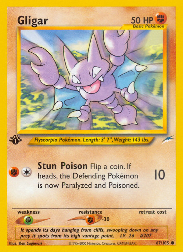 Gligar (67/105) [Neo Destiny 1st Edition] | GnG Games