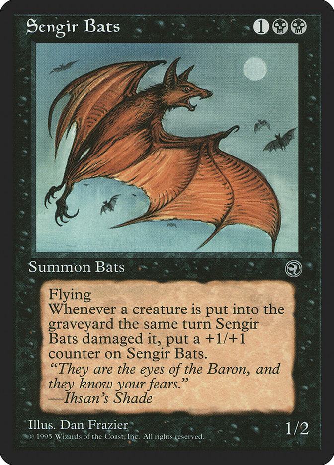 Sengir Bats (Ihsan's Shade Flavor Text) [Homelands] | GnG Games