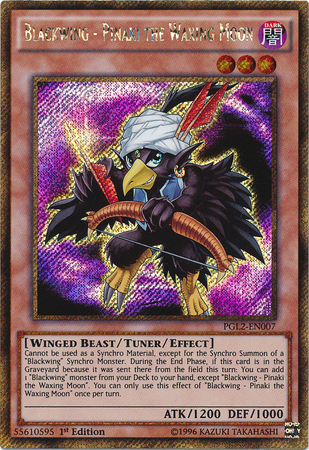 Blackwing - Pinaki the Waxing Moon [PGL2-EN007] Gold Secret Rare | GnG Games