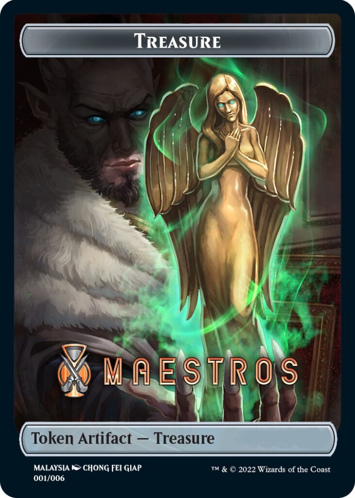 Treasure Token (Maestros) (Southeast Asia Artists) [Streets of New Capenna Tokens] | GnG Games