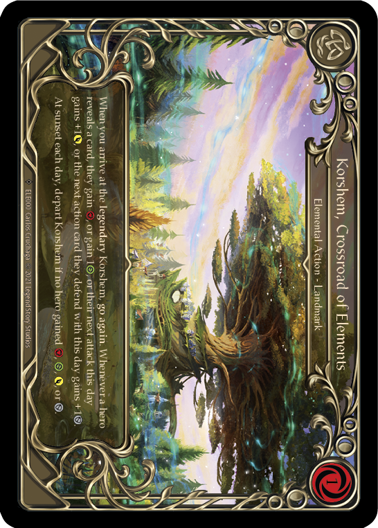 Korshem, Crossroad of Elements [U-ELE000] Unlimited Rainbow Foil | GnG Games