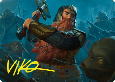 Gimli, Counter of Kills Art Card (10/81) [The Lord of the Rings: Tales of Middle-earth Art Series] | GnG Games