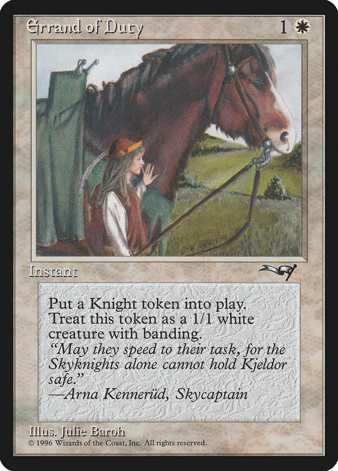 Errand of Duty (Horse) [Alliances] | GnG Games