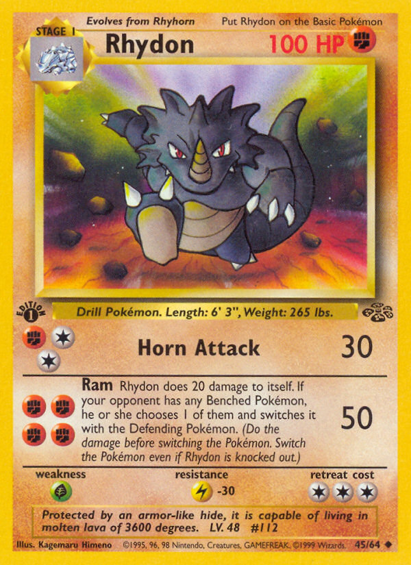 Rhydon (45/64) [Jungle 1st Edition] | GnG Games