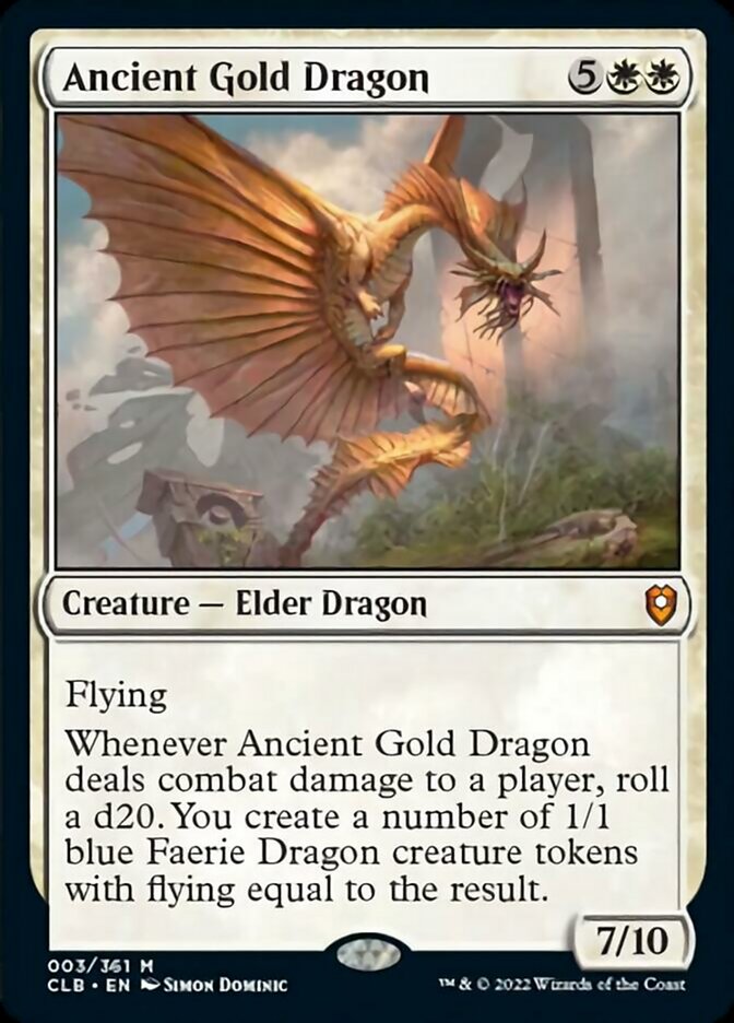 Ancient Gold Dragon [Commander Legends: Battle for Baldur's Gate] | GnG Games