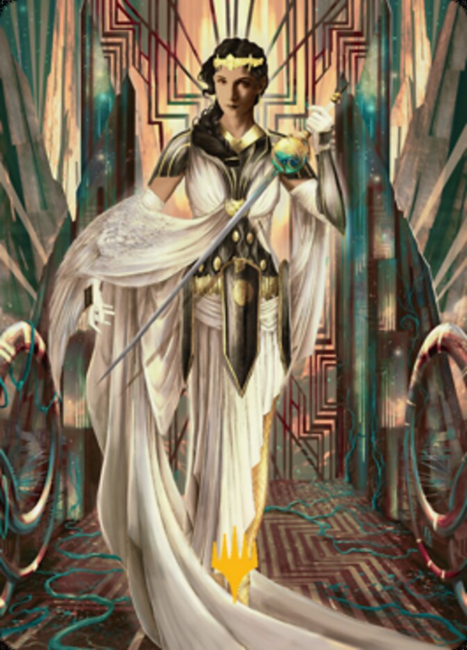 Elspeth Resplendent 2 Art Card (Gold-Stamped Signature) [Streets of New Capenna Art Series] | GnG Games