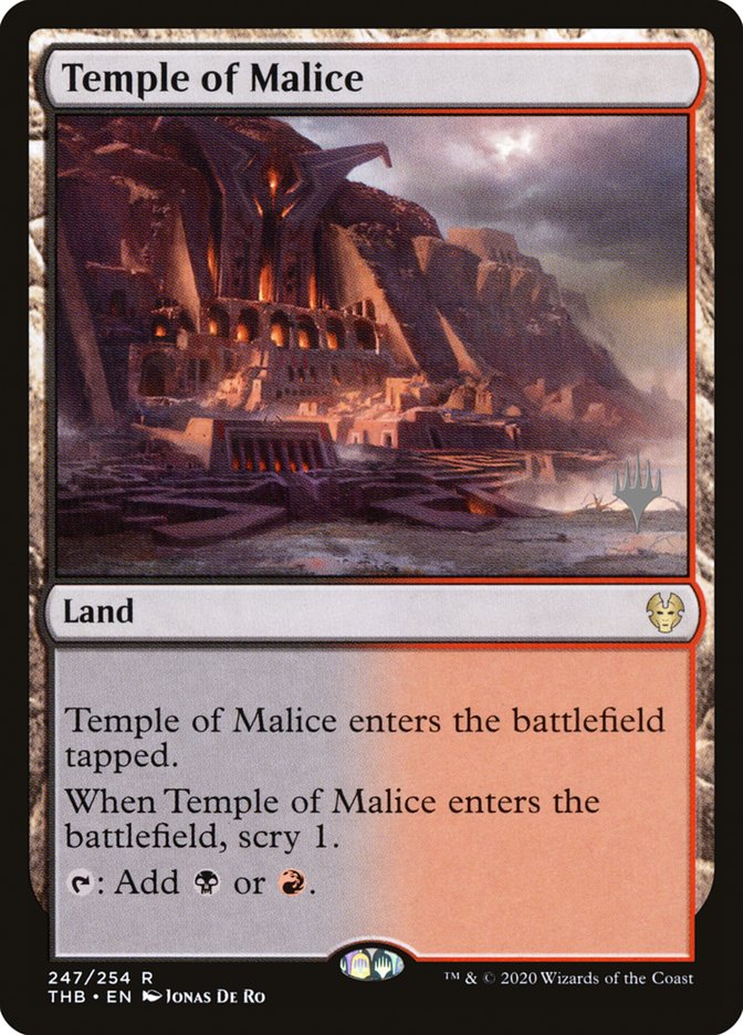 Temple of Malice (Promo Pack) [Theros Beyond Death Promos] | GnG Games
