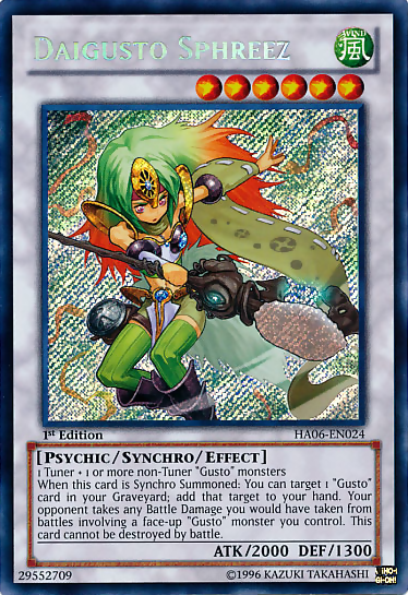 Daigusto Sphreez [HA06-EN024] Secret Rare | GnG Games