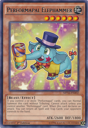 Performapal Elephammer [MP16-EN002] Rare | GnG Games